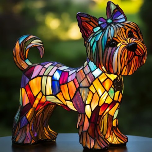 Colourful Animal Lamp Resin Decorations