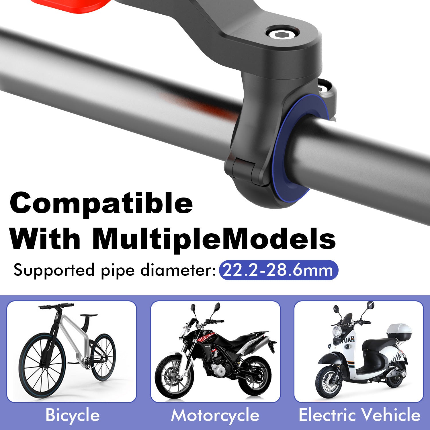 360-degree Rotating Mobile Phone Holder For Bicycle Riding
