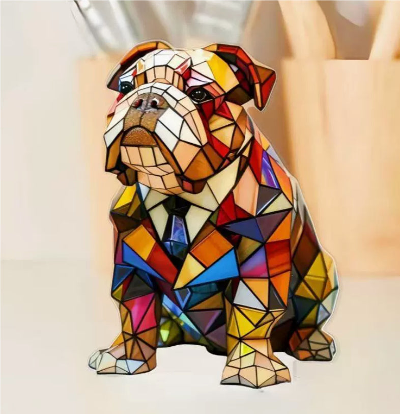 Colourful Animal Lamp Resin Decorations