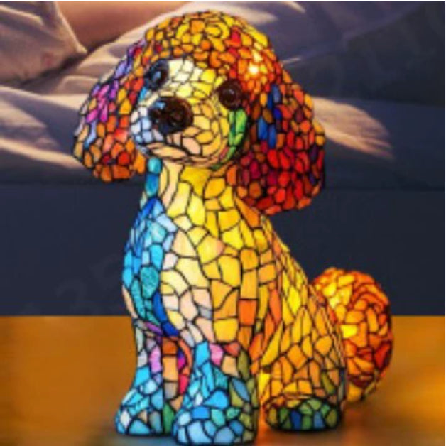 Colourful Animal Lamp Resin Decorations
