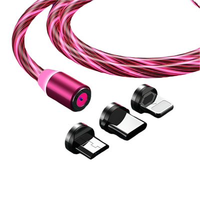 AuraVibe (3 in 1) Magnetic Charging Cable red