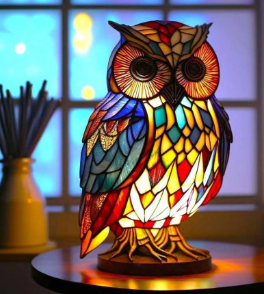 Colourful Animal Lamp Resin Decorations