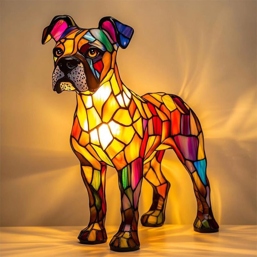 Colourful Animal Lamp Resin Decorations