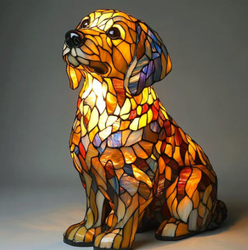 Colourful Animal Lamp Resin Decorations