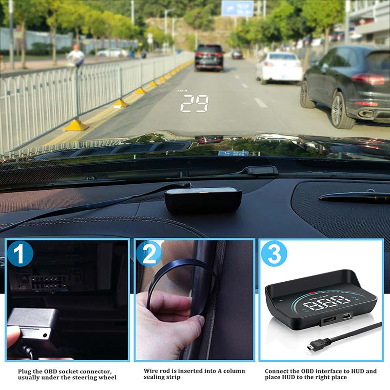 Car 3.5inch OBD2 Head-up Display HUD Car Head-up Display