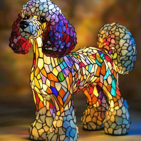 Colourful Animal Lamp Resin Decorations