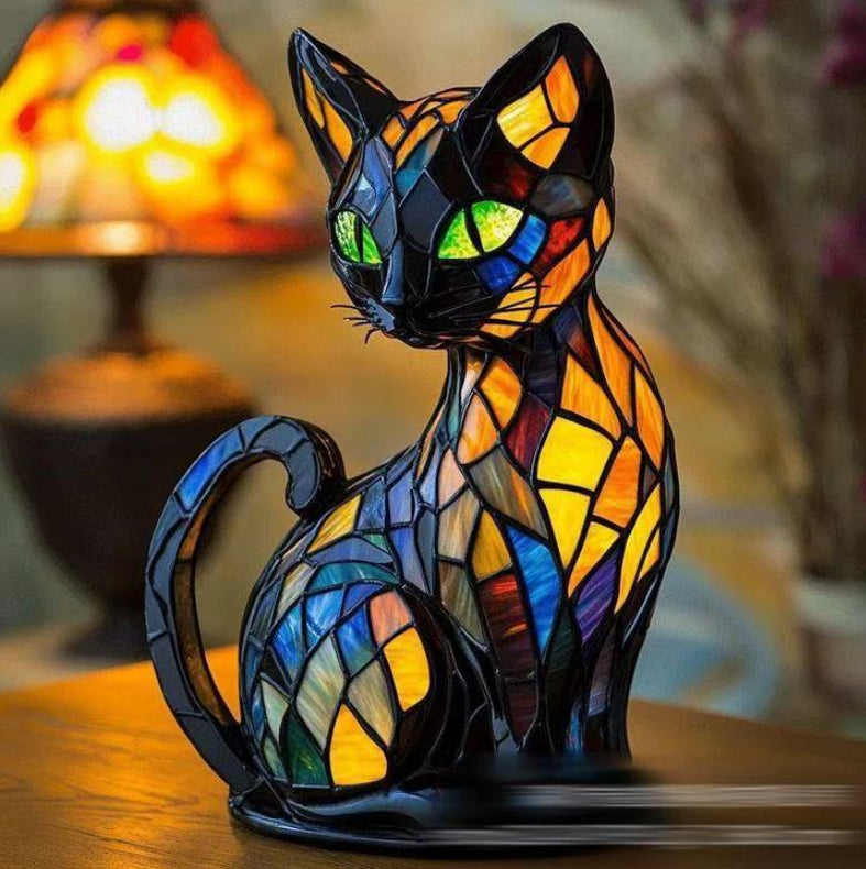 Colourful Animal Lamp Resin Decorations